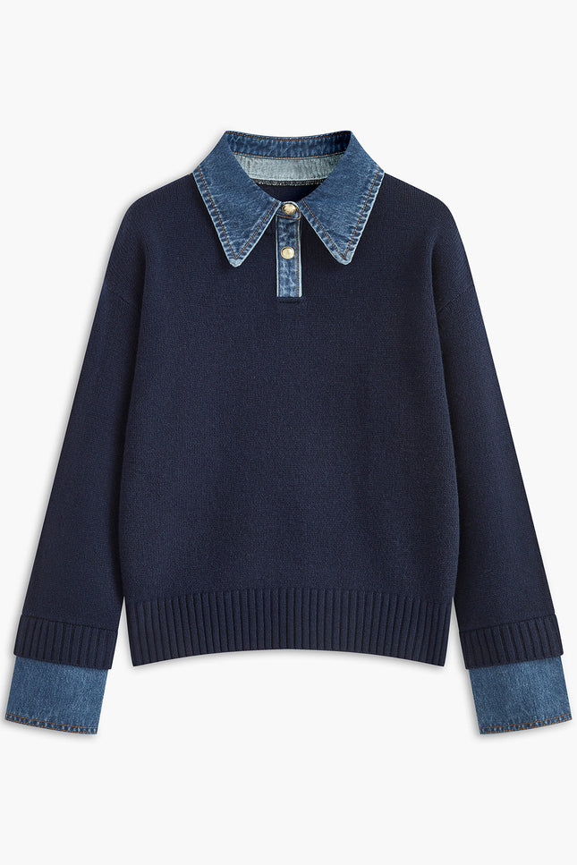 Verona Denim Collar Jumper