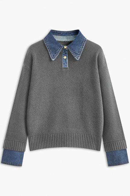 Verona Denim Collar Jumper