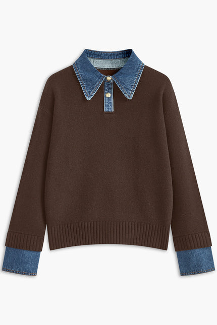 Verona Denim Collar Jumper