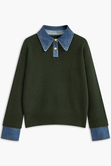 Verona Denim Collar Jumper