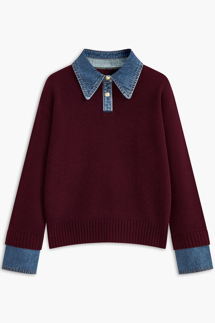 Verona Denim Collar Jumper