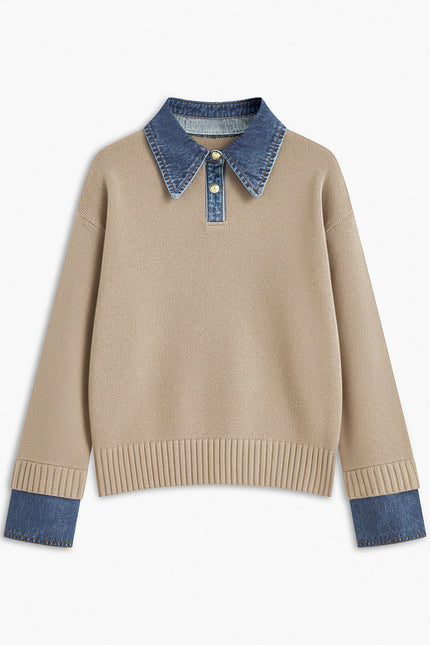 Verona Denim Collar Jumper
