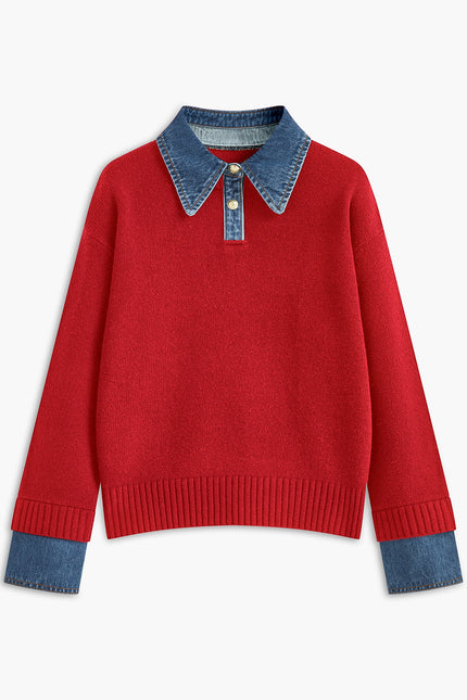 Verona Denim Collar Jumper
