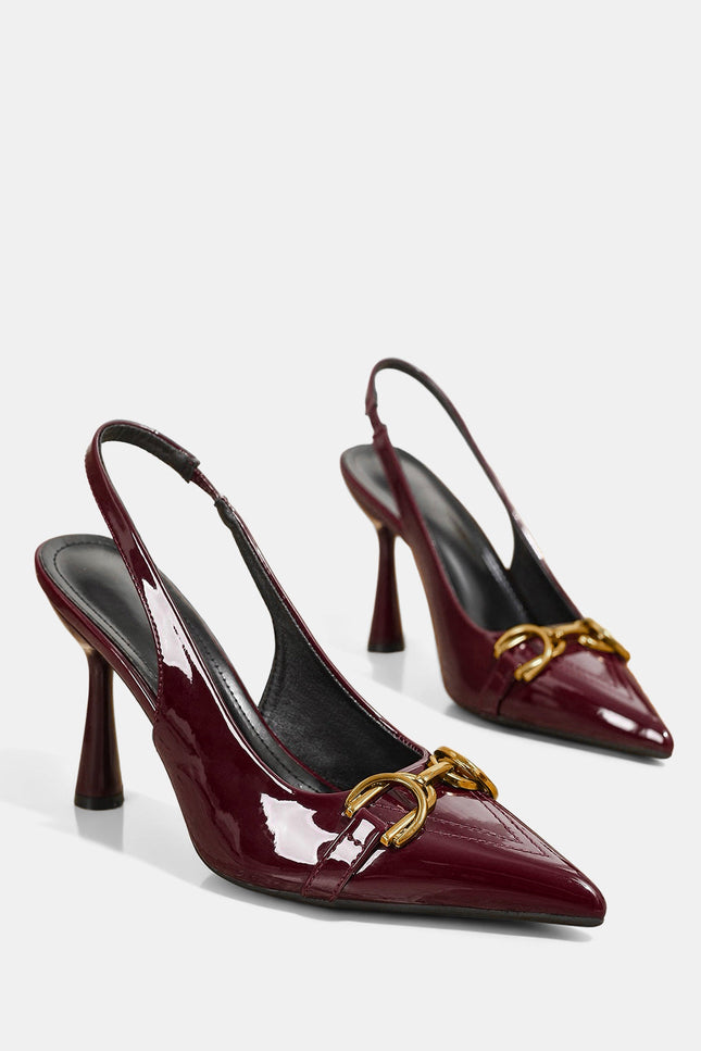 Bellagio Patent Slingback Heels