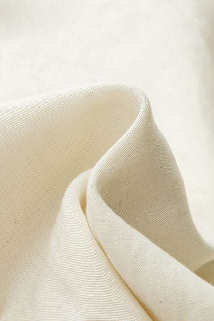 Anne Linen Blend Draped Mini Dress