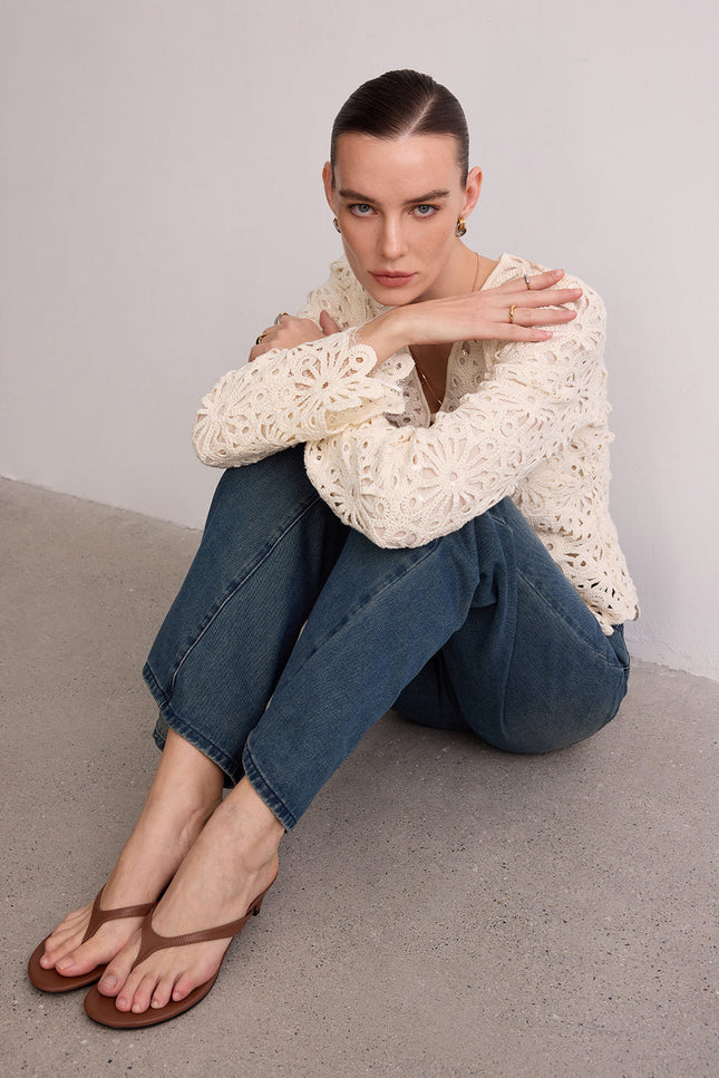 Ibiza Thong Low Heel Sandals