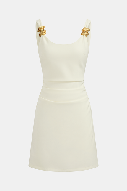 Rimini Gold Strap Mini Dress