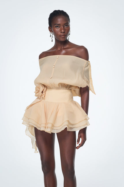 Elodie Ruffle Mini Dress