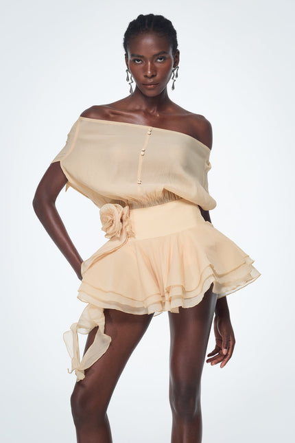 Elodie Ruffle Mini Dress