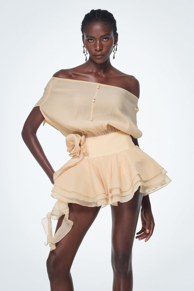 Elodie Ruffle Mini Dress