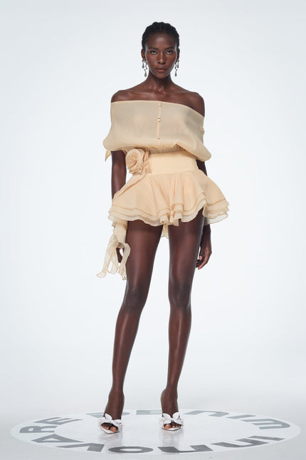 Elodie Ruffle Mini Dress