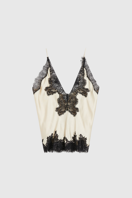 Selene Lace Satin Top