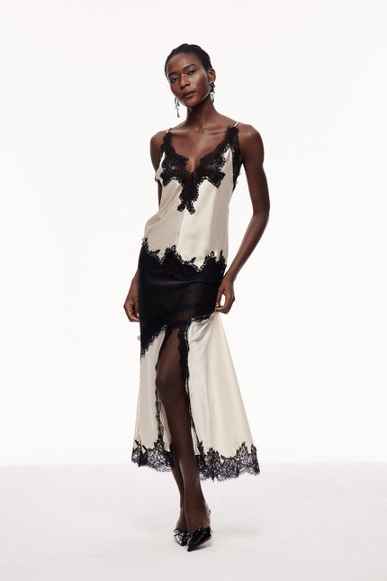 Selene Lace Satin Top