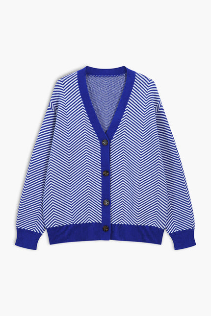 Essa Chevron Knit Cardigan