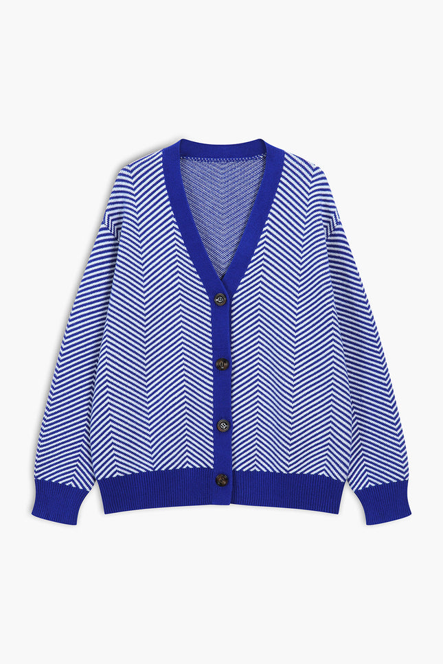 Essa Chevron Knit Cardigan