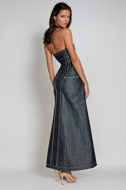 Maren Denim Maxi Dress