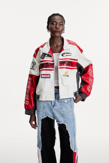 Marenne Printed Deconstruct Jacket