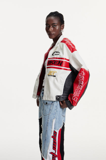 Marenne Printed Deconstruct Jacket