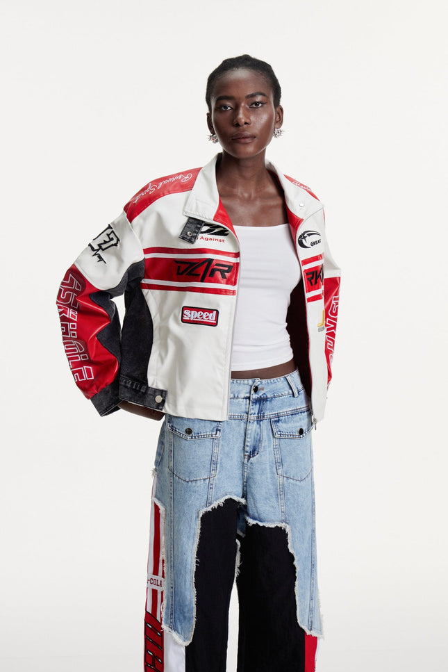 Marenne Printed Deconstruct Jacket