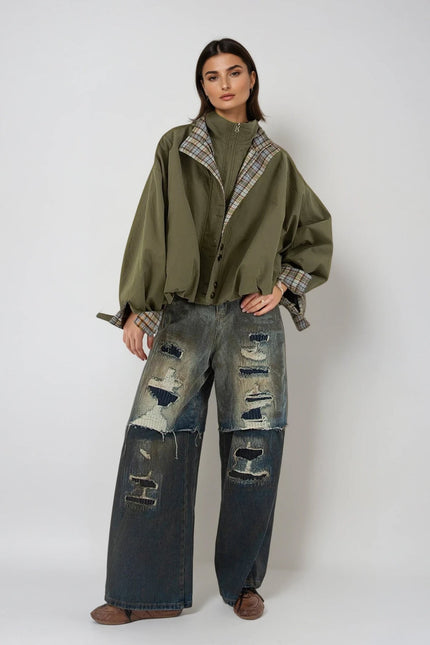 Amalia Deconstruct Grid Jacket