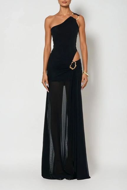 Isolde Asymmetric Maxi Dress