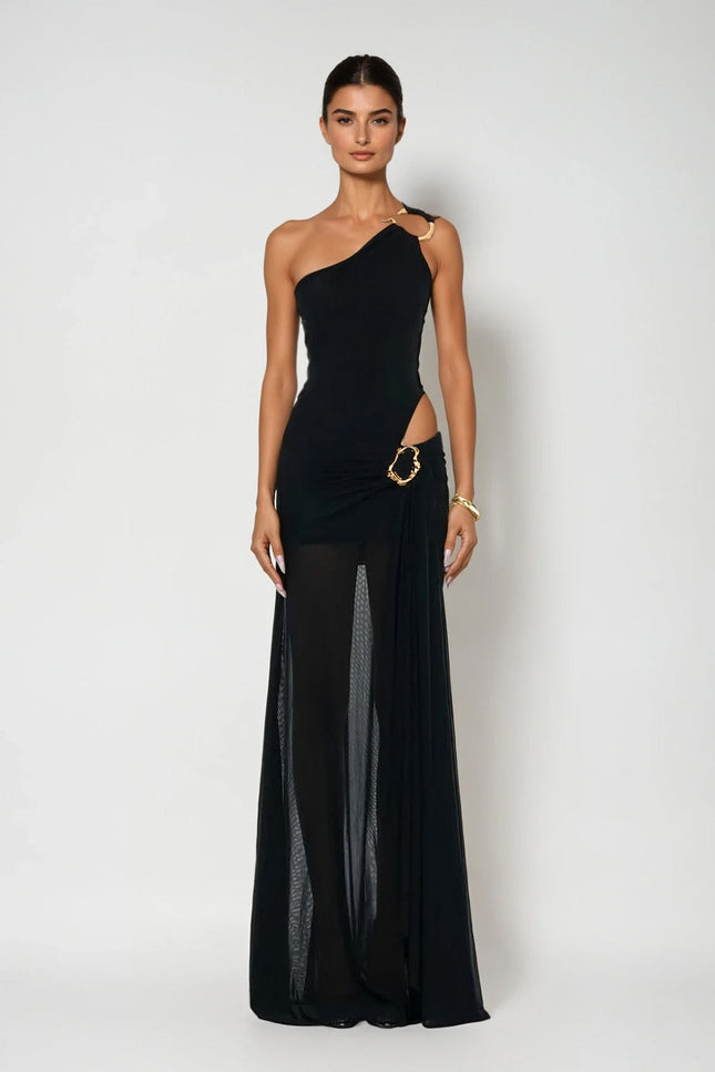 Isolde Asymmetric Maxi Dress