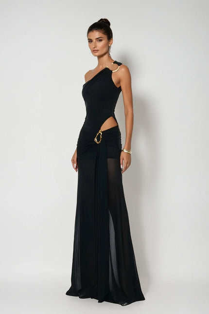 Isolde Asymmetric Maxi Dress