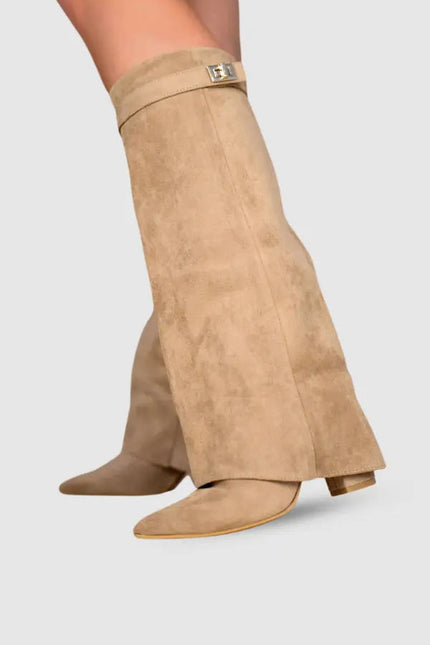 The Aurelia Suede Knee Boots
