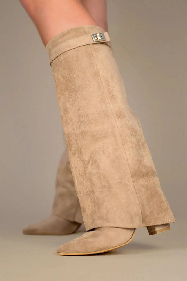 The Aurelia Suede Knee Boots