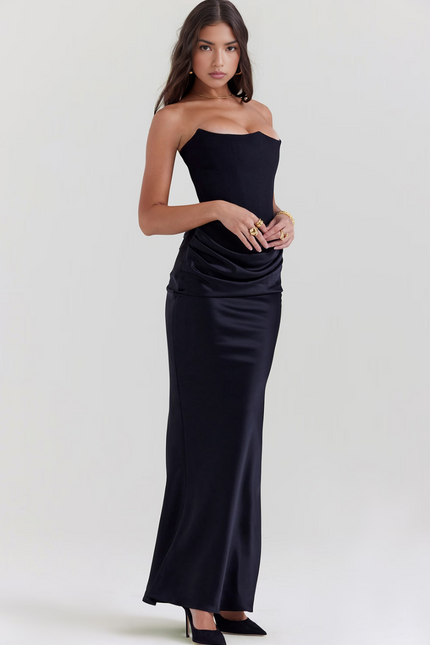 Vivienne Strapless Corset Maxi Dress