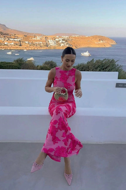 Ophelia Embroidered Maxi Dress