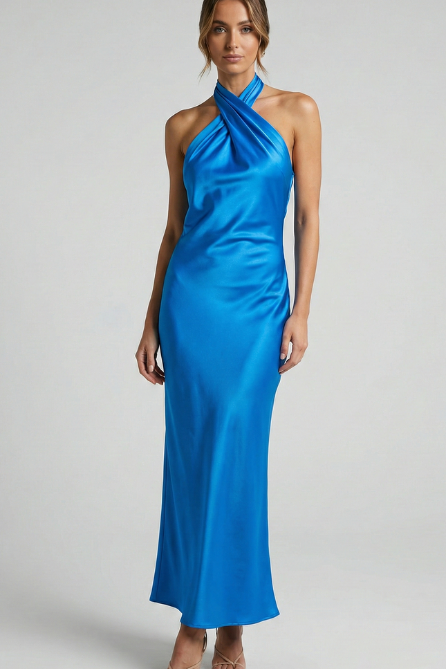 Monaco Satin Maxi Dress
