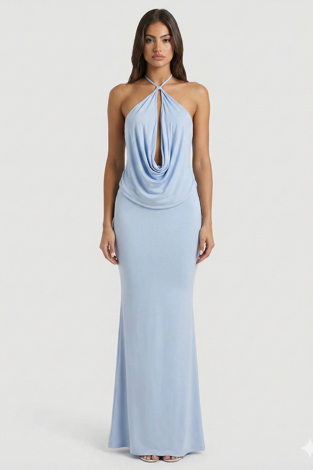 Milano Draped Maxi Dress