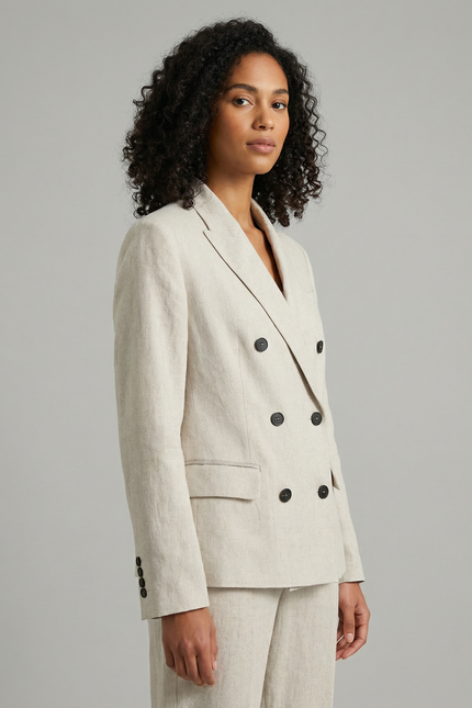 Como Linen Tailored Blazer