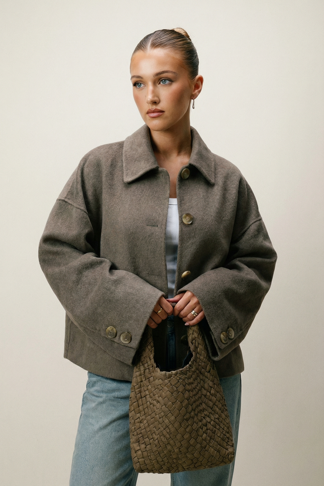 Cambridge Boxy Wool Blend Jacket