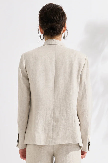 Como Linen Tailored Blazer