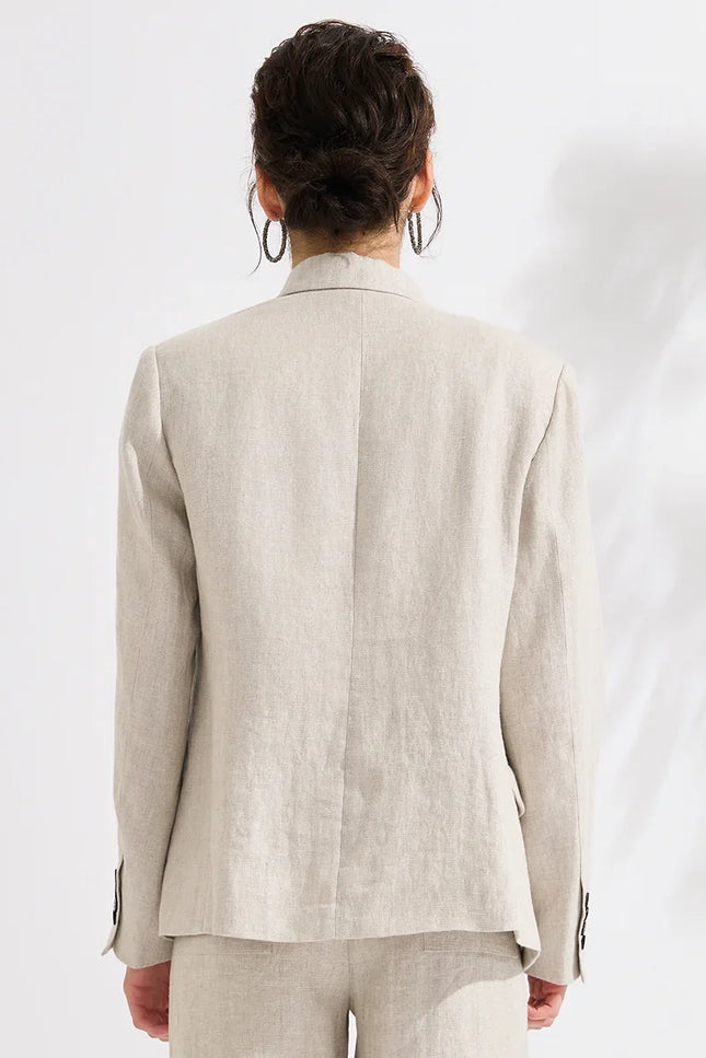Como Linen Tailored Blazer
