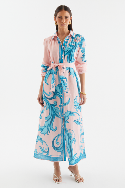 Riviera Belted Shirt Dress