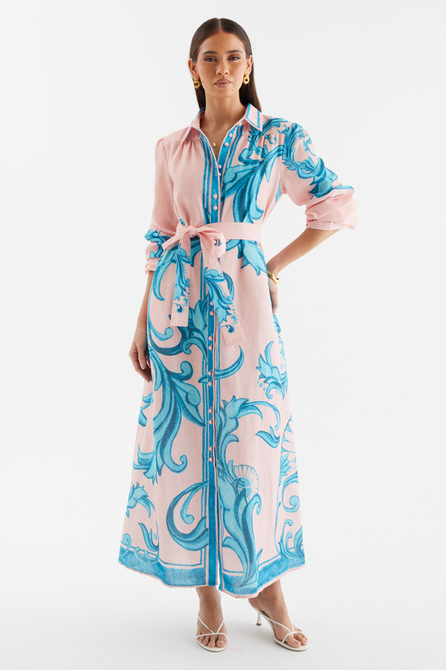 Riviera Belted Shirt Dress