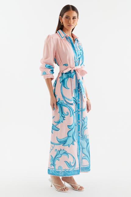 Riviera Belted Shirt Dress