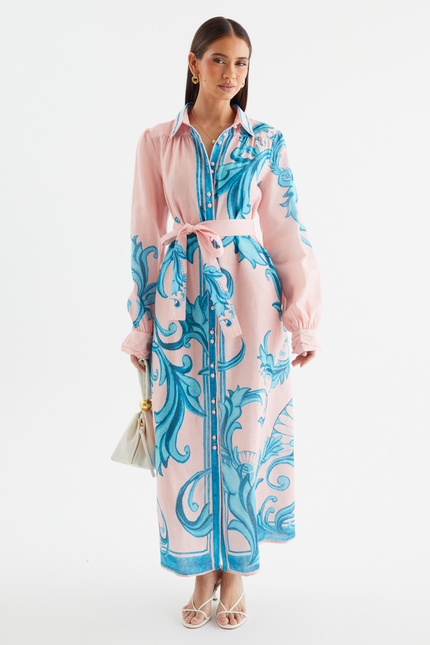 Riviera Belted Shirt Dress