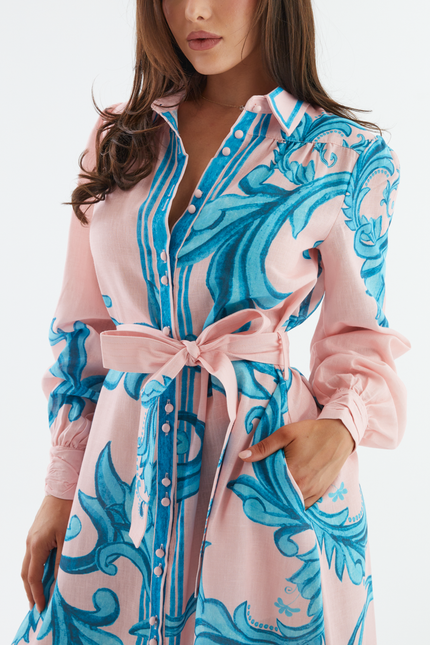 Riviera Belted Shirt Dress