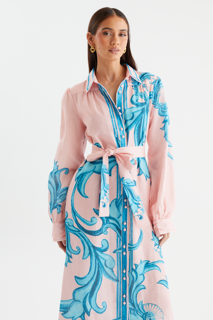 Riviera Belted Shirt Dress