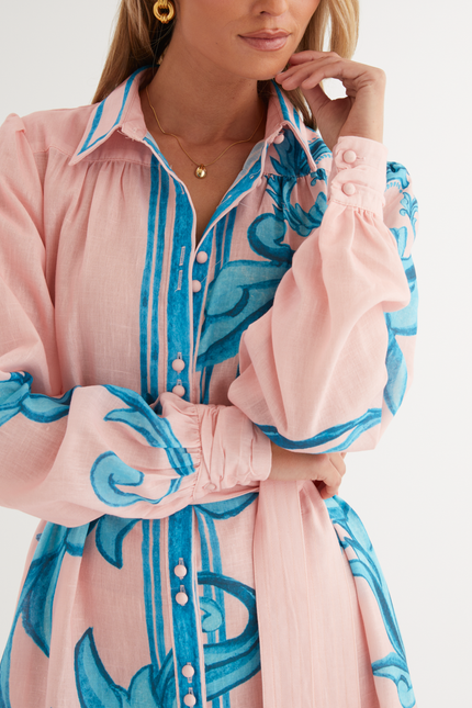 Riviera Belted Shirt Dress