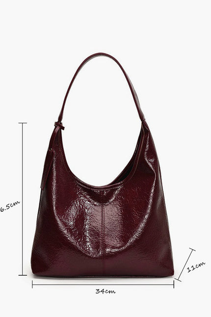 The Arlette Glossy Hobo Bag