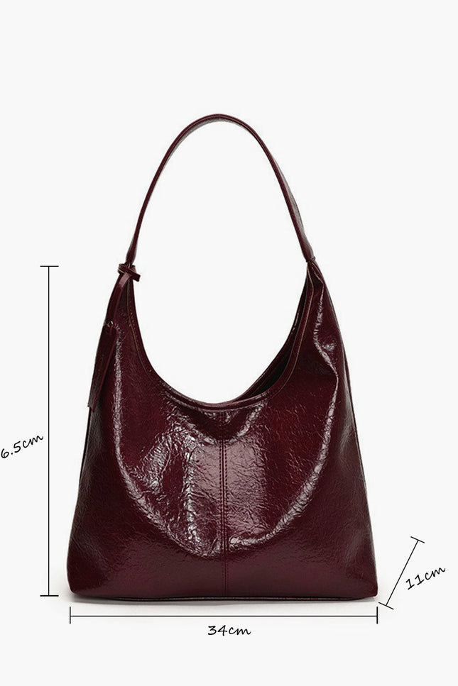 The Arlette Glossy Hobo Bag