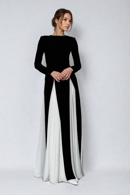 Elinora Contrast Gowndress