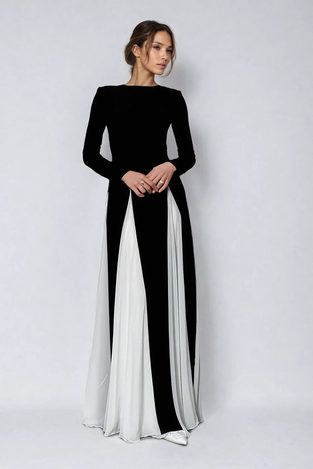 Elinora Contrast Gowndress