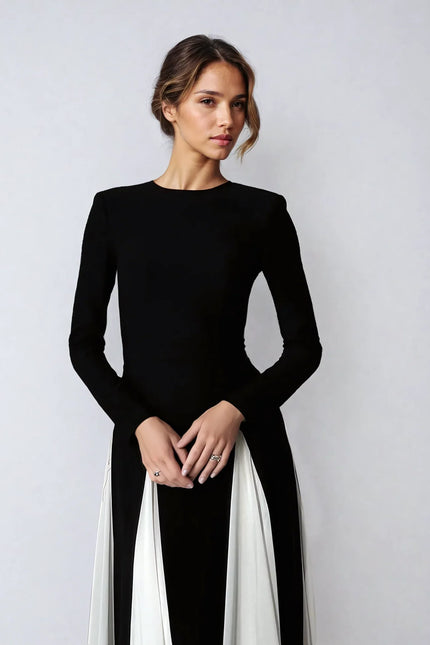 Elinora Contrast Gowndress