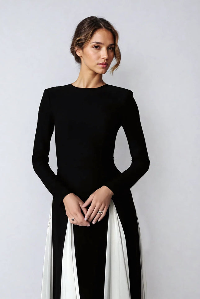 Elinora Contrast Gowndress